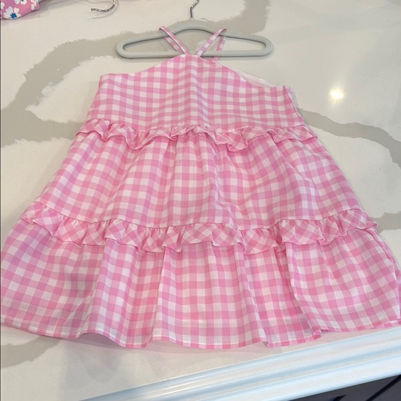 Janie and Jack Pink Gingham Dress - Picture 1 of 5